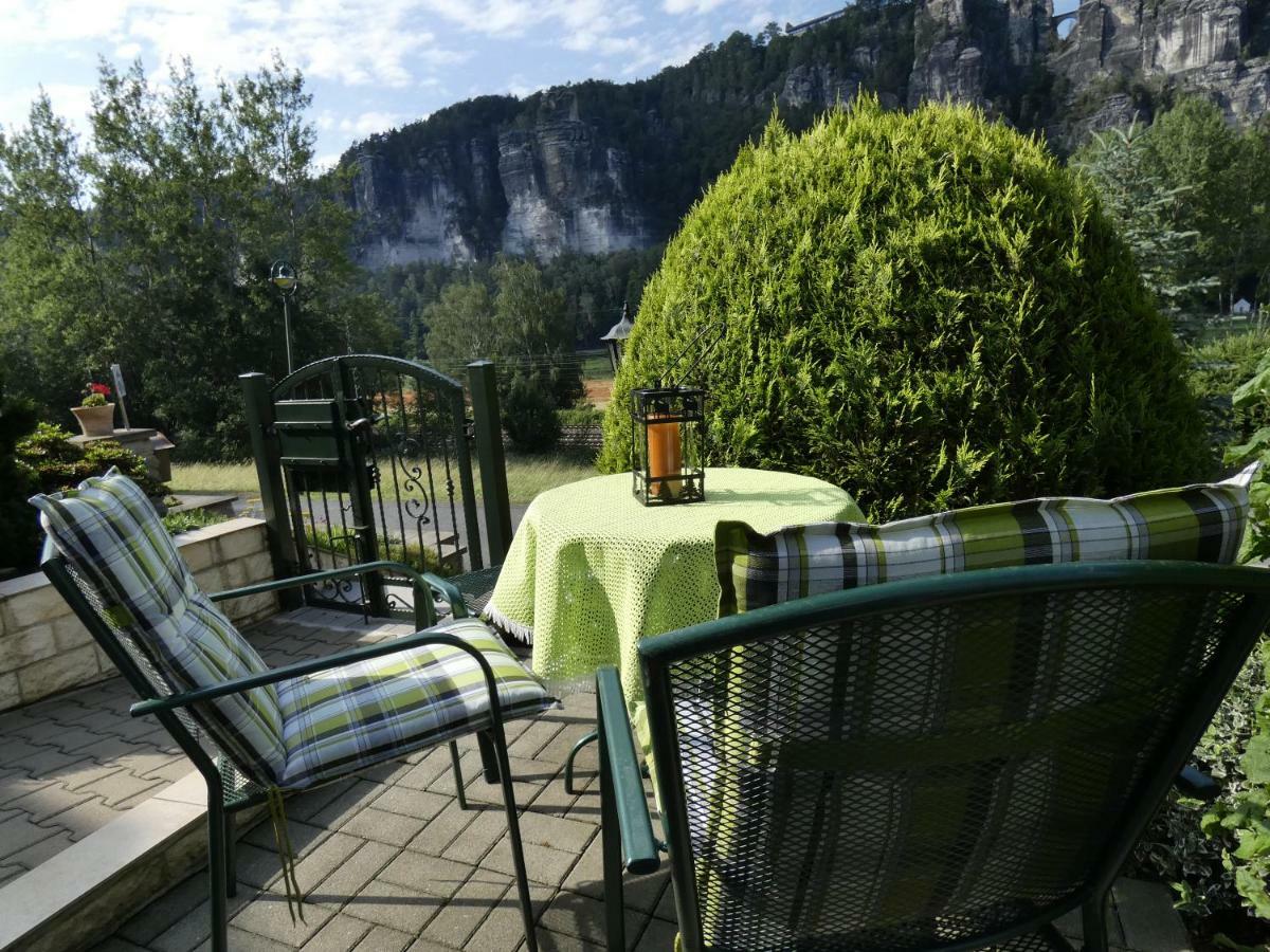 Ferienwohnung Grunwald Kurort Rathen Bagian luar foto